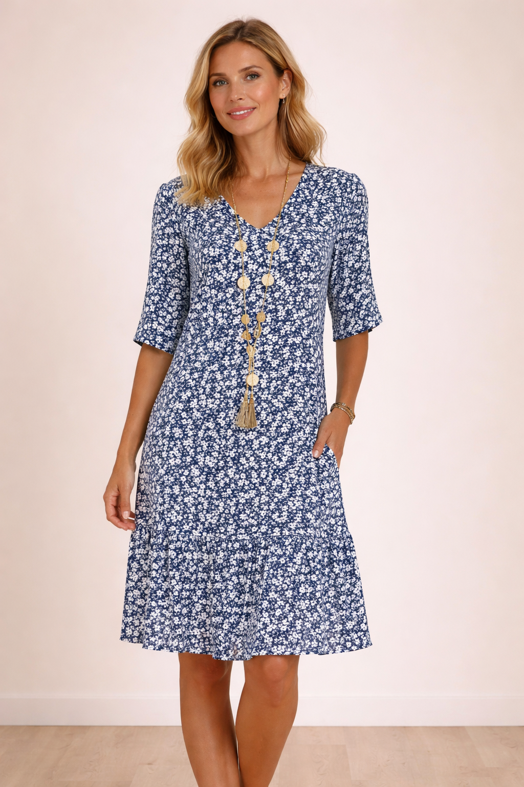 Damen Sommerkleid | Gerader Schnitt für tägliche Nutzung