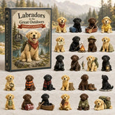 2026 Mountain Forest Rucksack Labrador Überraschungsbox – 24-tägiger festlicher Countdown, Überraschungsbox mit Acryl-Anhängern – Geschenk für Hundeliebhaber 0