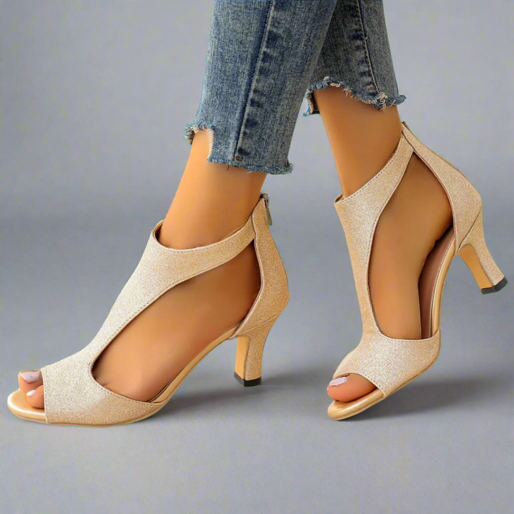 Heidrun | Elegante und bequeme Sandalen mit hohen Absätzen