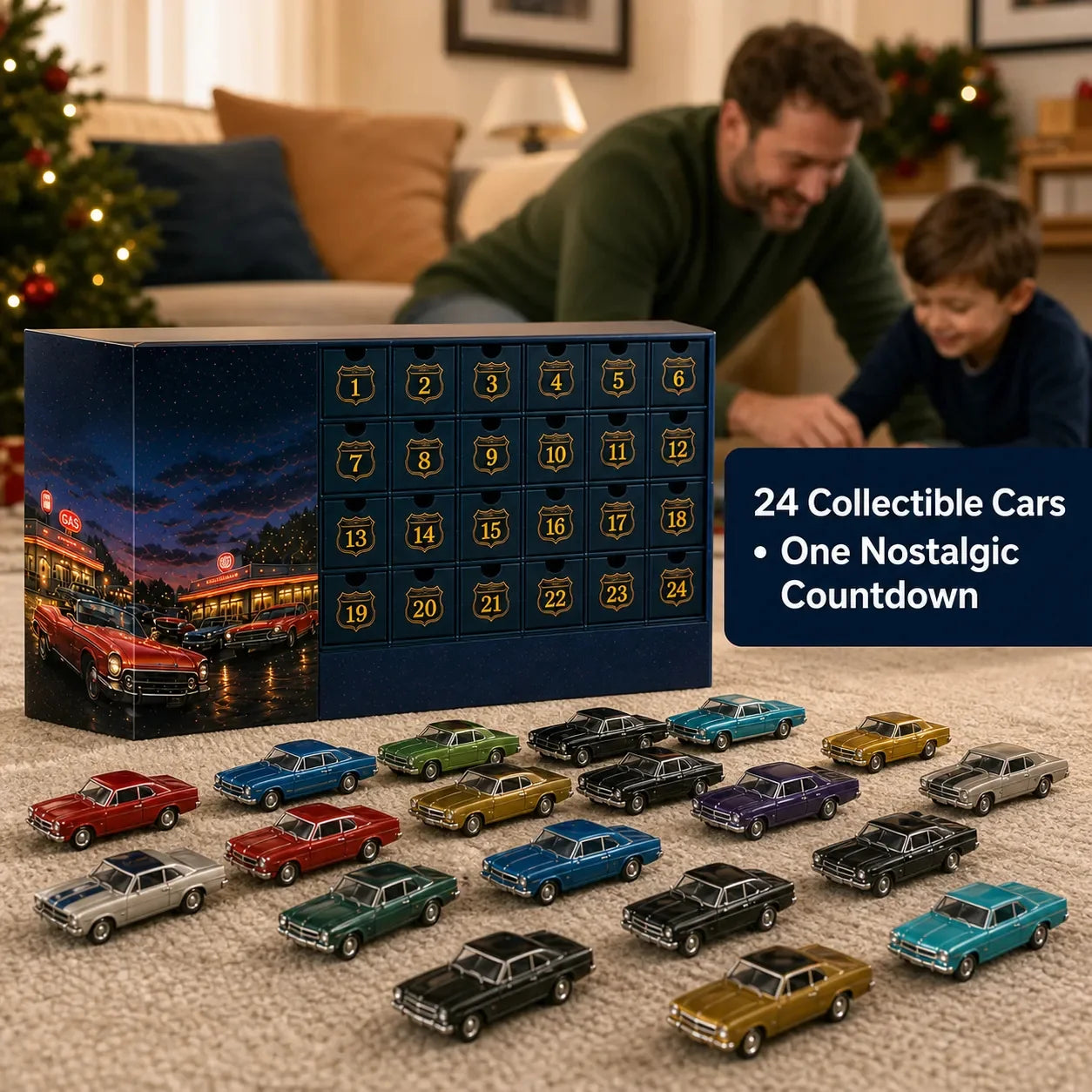 24 Tage Adventskalender mit klassischen amerikanischen Autos – 24 Oldtimer-Sammlerstücke 2