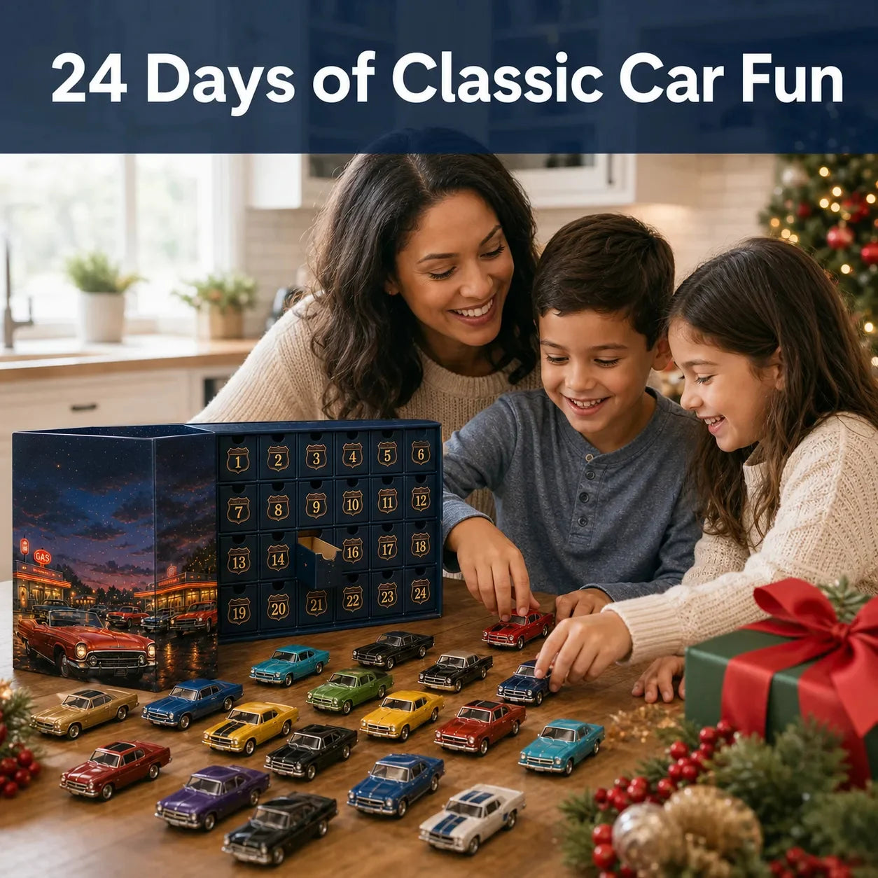 24 Tage Adventskalender mit klassischen amerikanischen Autos – 24 Oldtimer-Sammlerstücke 4