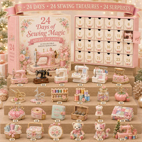 24 Tage Nähzauber-Adventskalender – 24 sammelbare Nähminiaturen für Bastler, Quilter und Nähbegeisterte 0