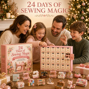 24 Tage Nähzauber-Adventskalender – 24 sammelbare Nähminiaturen für Bastler, Quilter und Nähbegeisterte 1