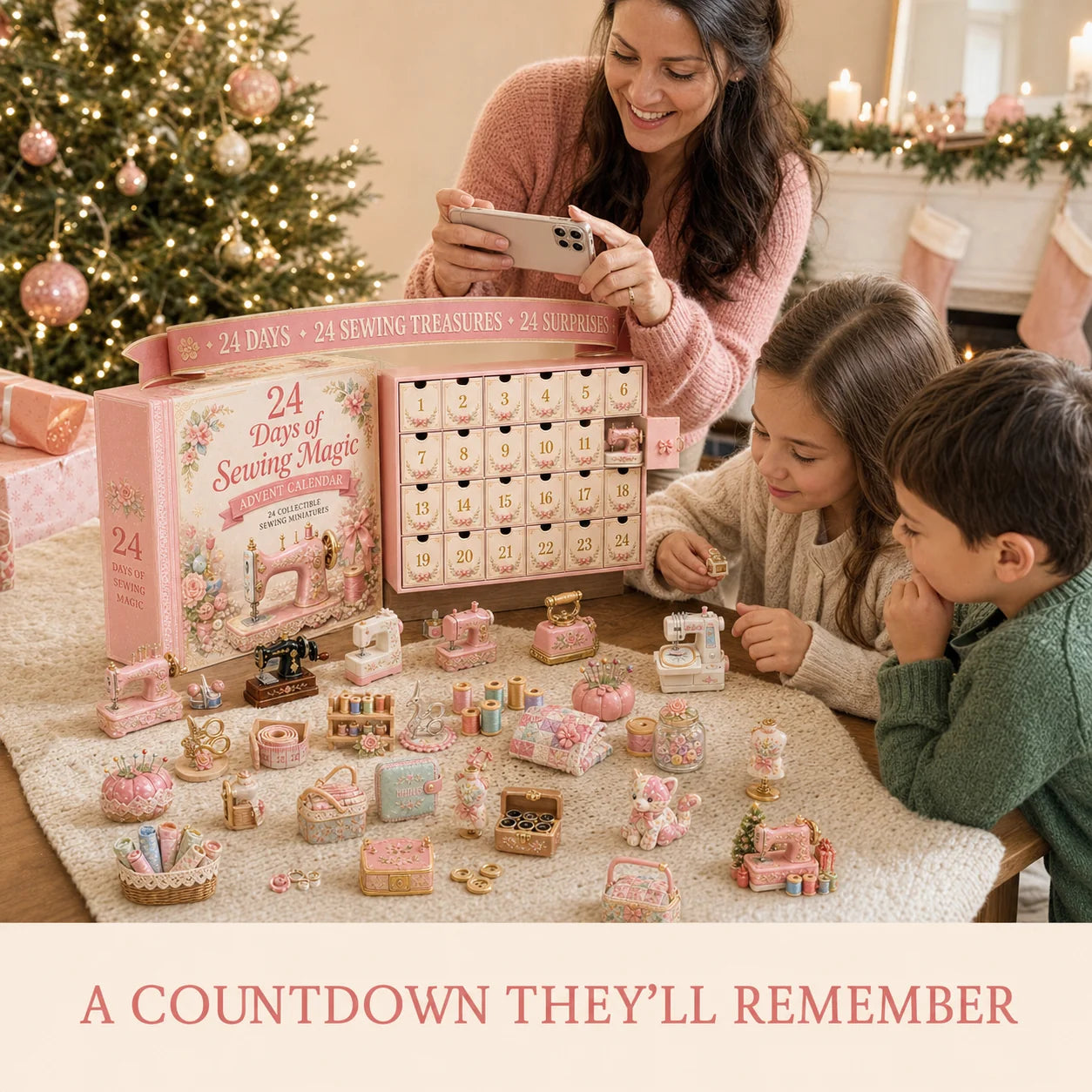 24 Tage Nähzauber-Adventskalender – 24 sammelbare Nähminiaturen für Bastler, Quilter und Nähbegeisterte 2