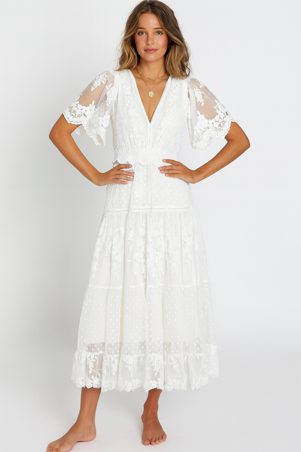 Damen Maxikleid mit Plissee | Ärmelloses Design in Maxilänge