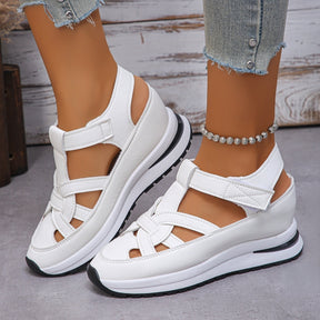 Damen Sandalen mit Keilabsatz | Stabile Passform für Sommergebrauch