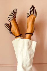 Zebrina™ | Sandalen mit mittelhohem Absatz im Zebra-Muster