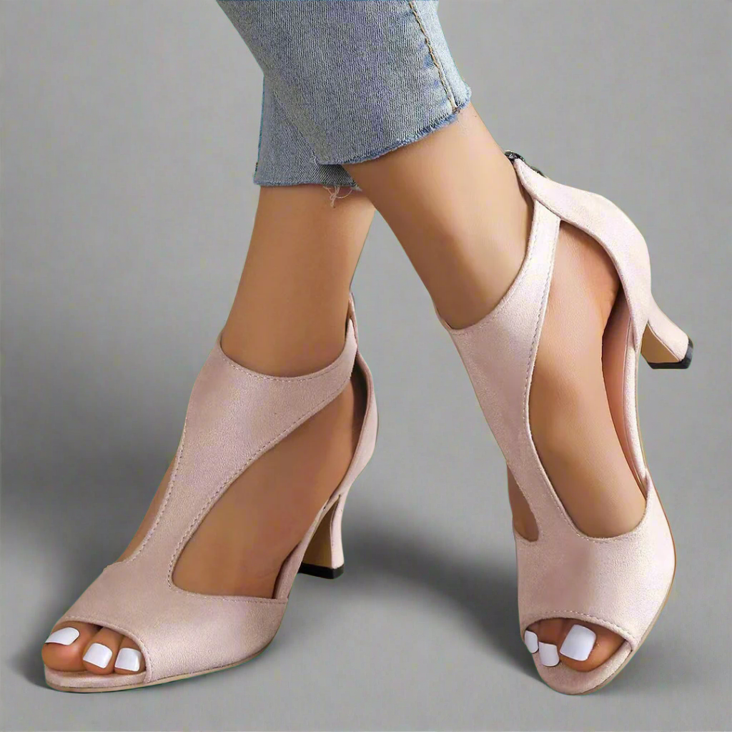 Heidrun | Elegante und bequeme Sandalen mit hohen Absätzen