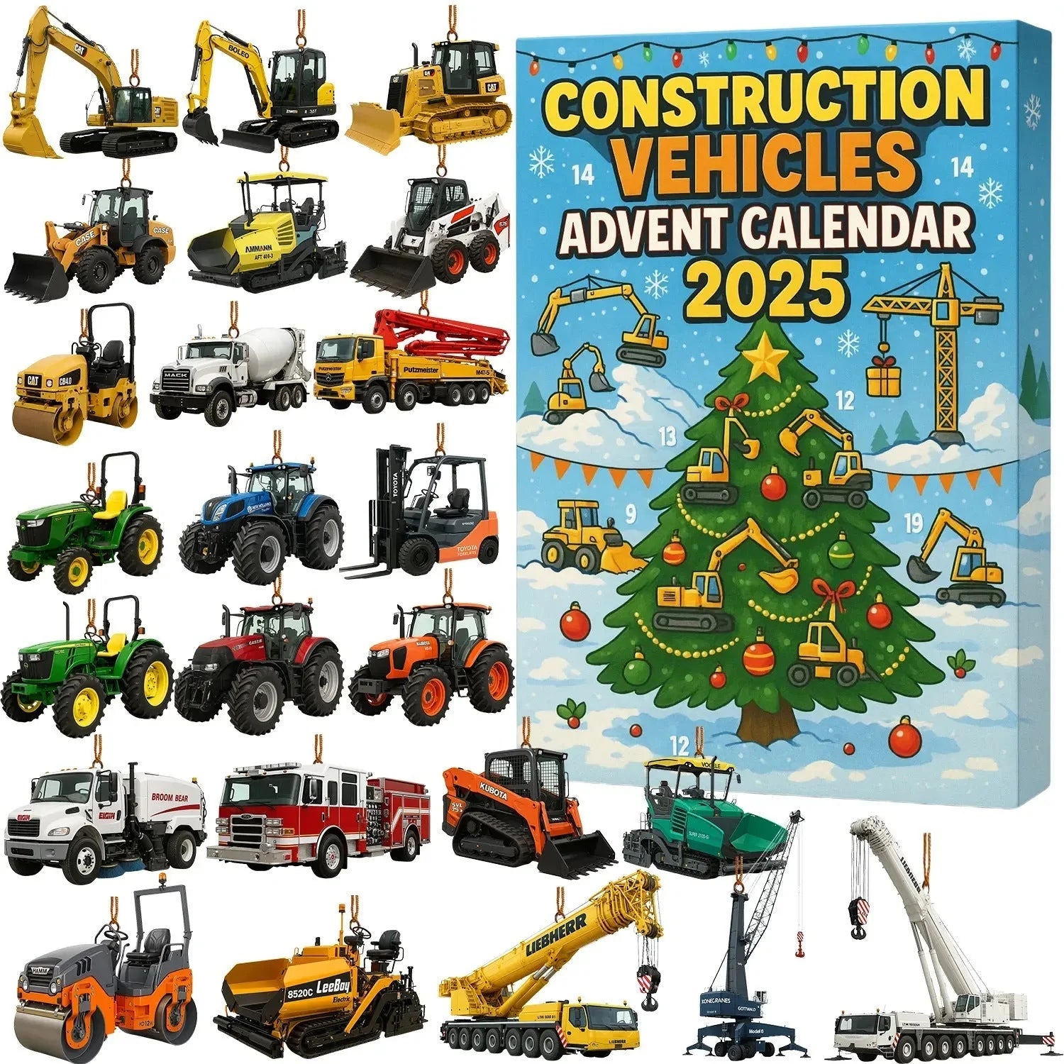 🚜 Adventskalender für Baumaschinen 2025 0