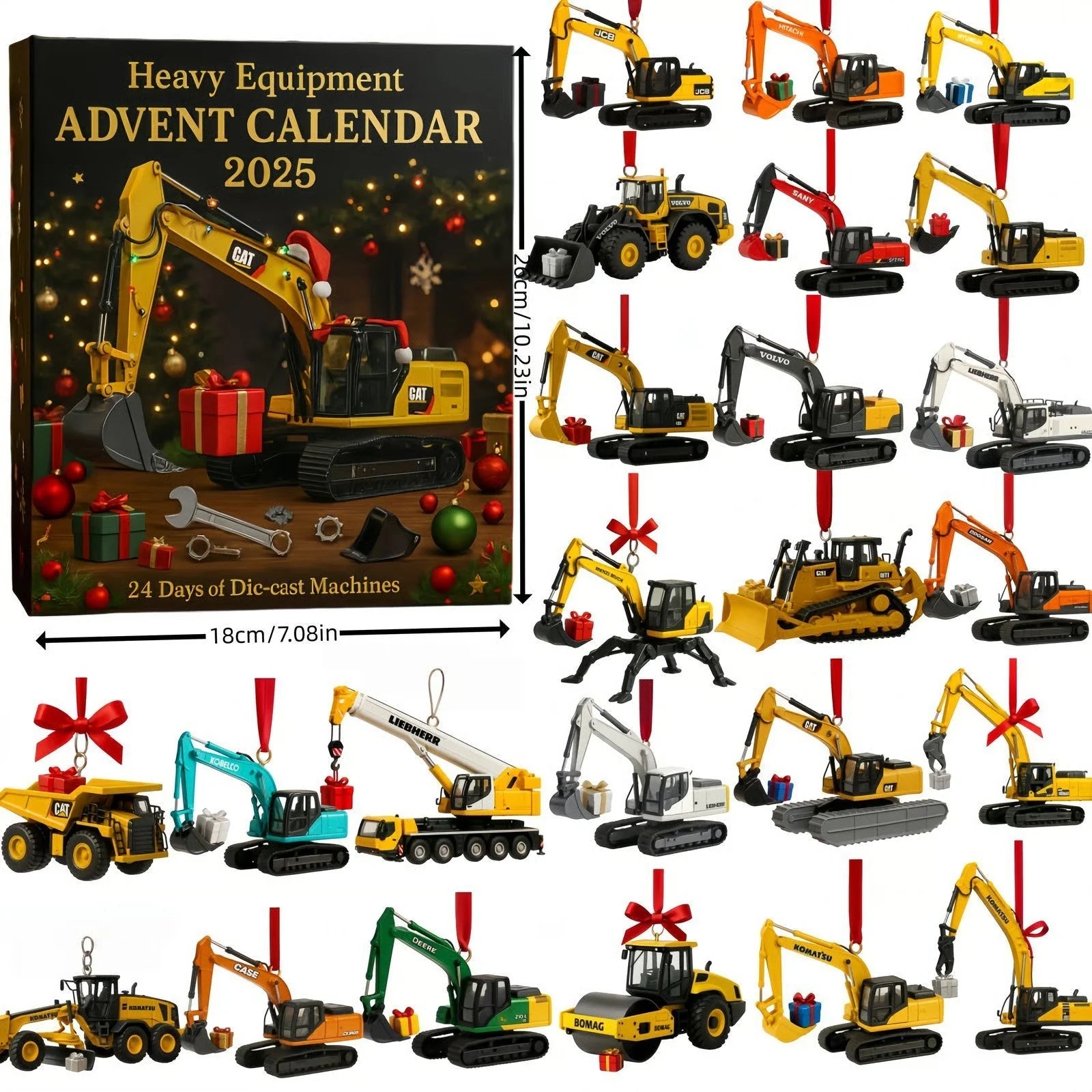 🎄 Adventskalender für schwere Baumaschinen 2025 – Sammleredition 0