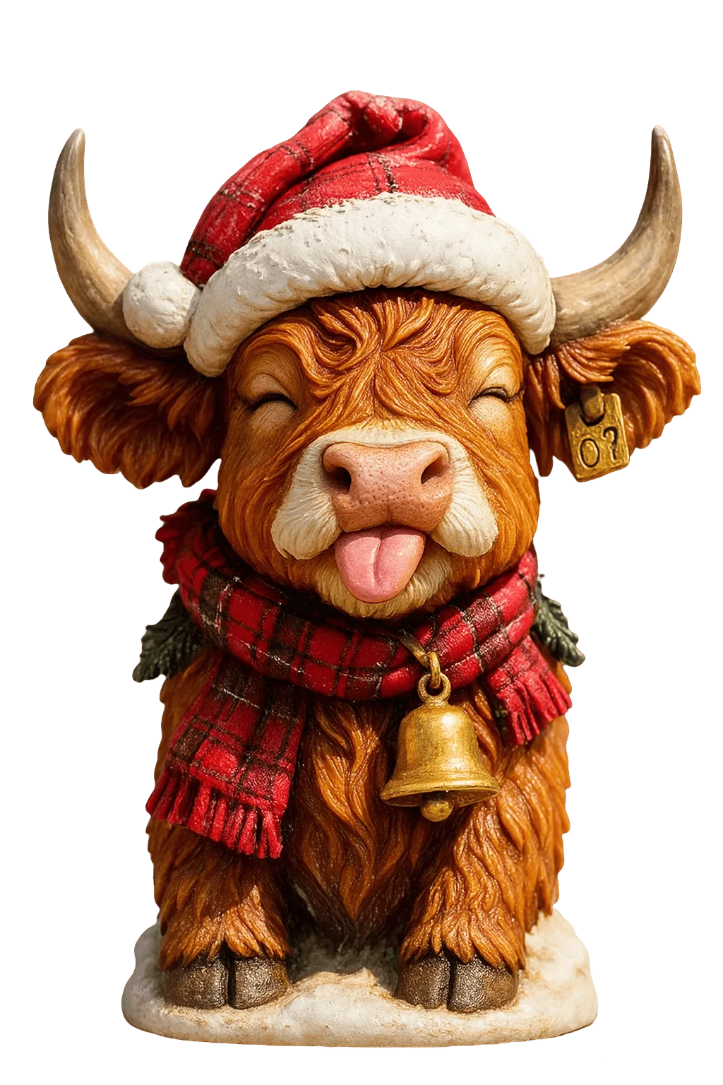🐮Hochlandrind-Adventskalender 2025🎄 - 3D handgefertigte Hochlandrind-Puppe (24 Teile) 4