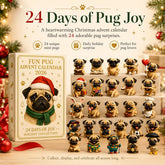 ⏳ Letzter Tag 49 % Rabatt – 🐾 24-tägiger Mops-Weihnachtsüberraschungskalender | 24 einzigartige Mini-Mopsfiguren für tägliche Überraschungen, zum Sammeln und Ausstellen 🎄✨ 0