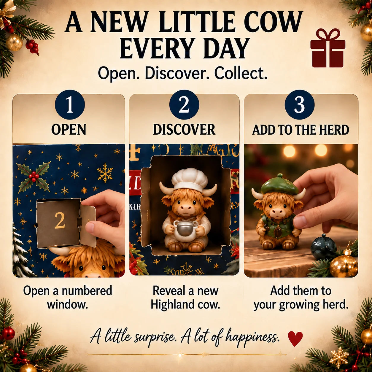 ⏳ Letzter Tag: 49 % Rabatt – 🐮 24-tägiger Adventskalender mit Hochlandrindern 1