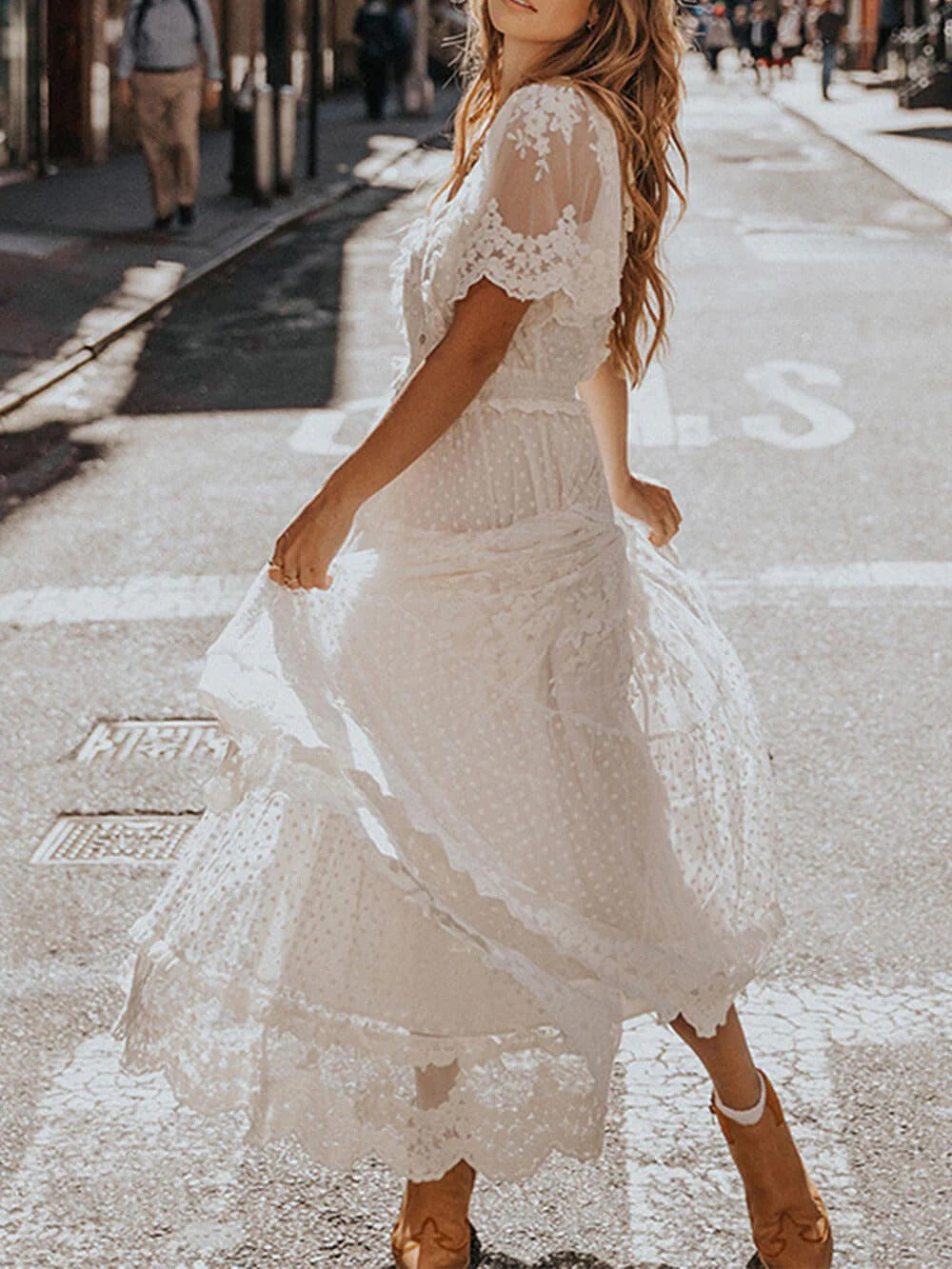 Damen Maxikleid mit Plissee | Ärmelloses Design in Maxilänge