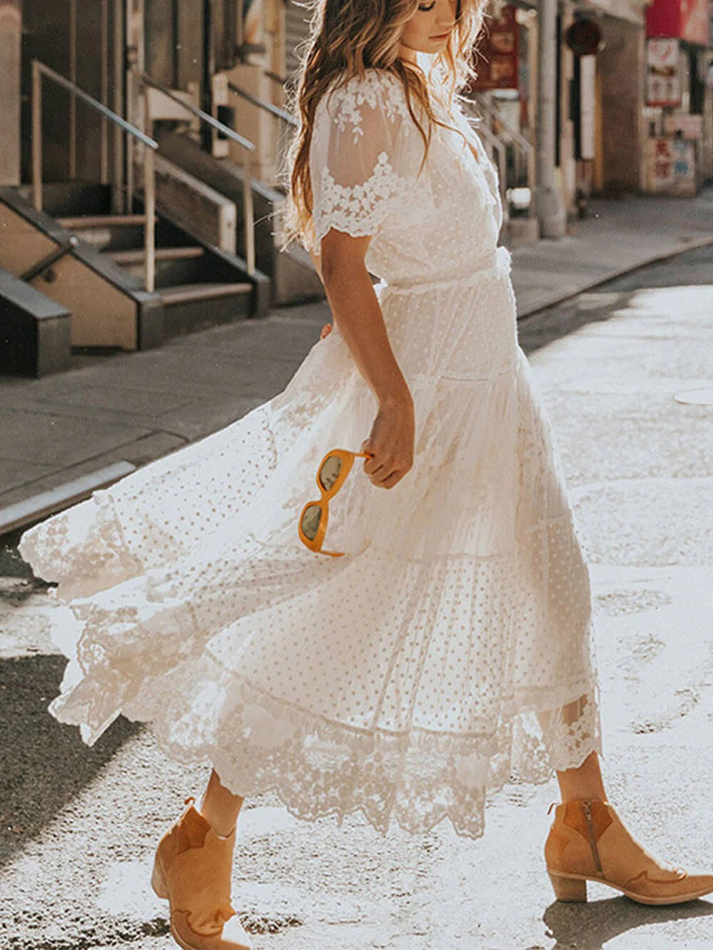 Damen Maxikleid mit Plissee | Ärmelloses Design in Maxilänge