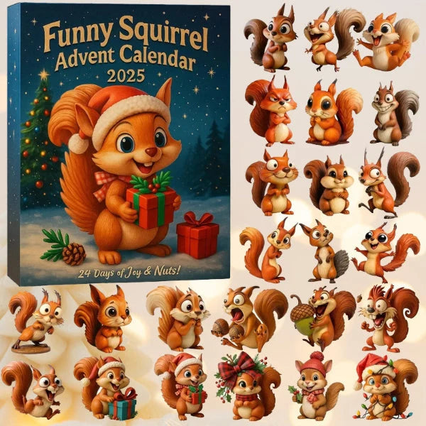 🐿️🎁 Lustiger Eichhörnchen-Adventskalender 2025 1
