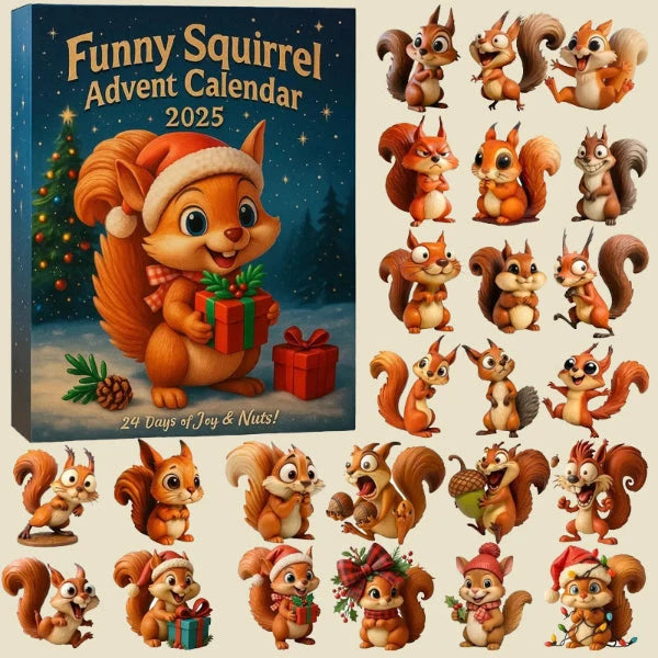 🐿️🎁 Lustiger Eichhörnchen-Adventskalender 2025 5