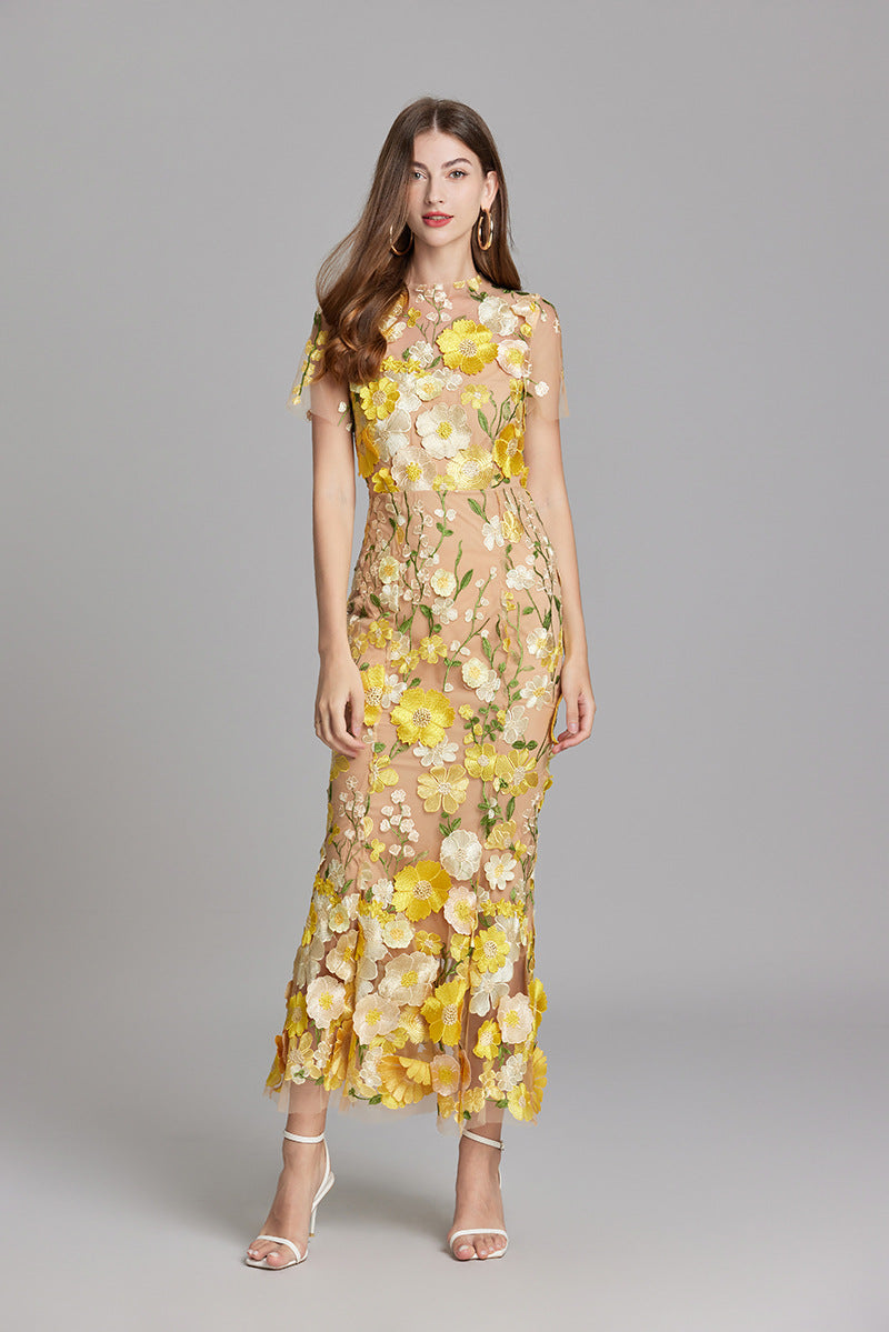 Damen Maxikleid ohne Ärmel | Gerade Passform in Maxilänge