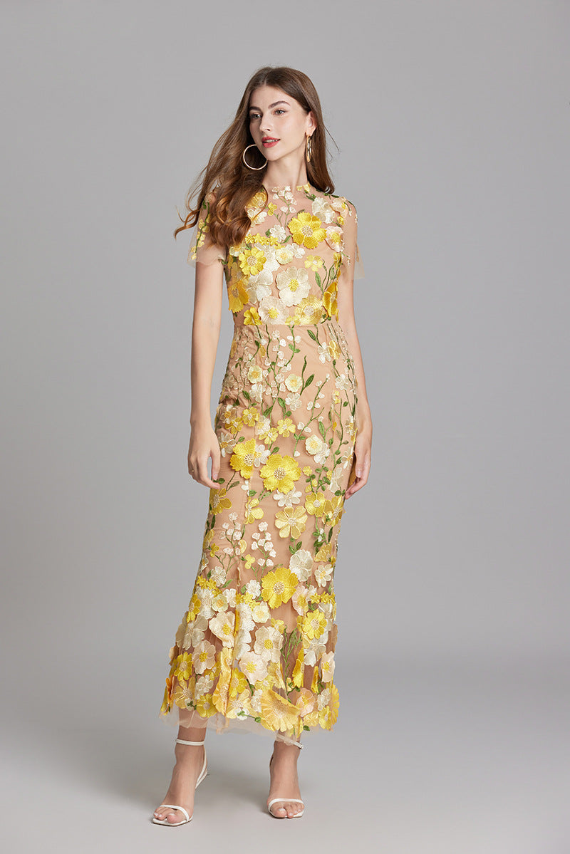 Damen Maxikleid ohne Ärmel | Gerade Passform in Maxilänge