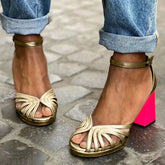Milviana | Klassische Sandalen mit Riemen und offenen Zehen