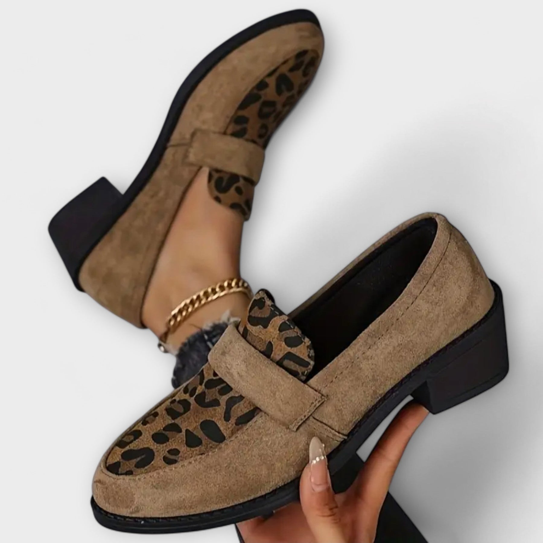 Camila - Elegante Leoparden Schuhe