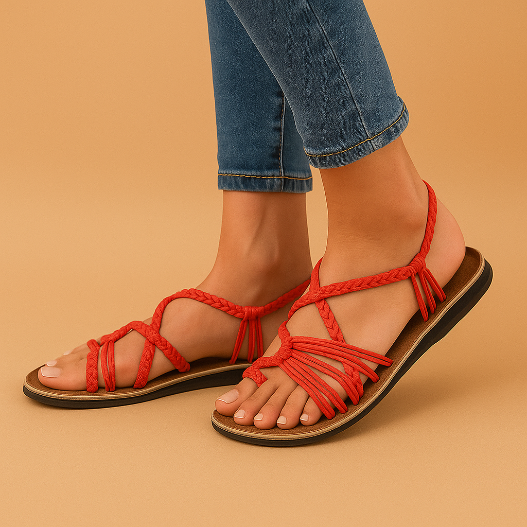 Damen Sandalen mit verstellbare Riemli | Bequemi Passform für Alltag