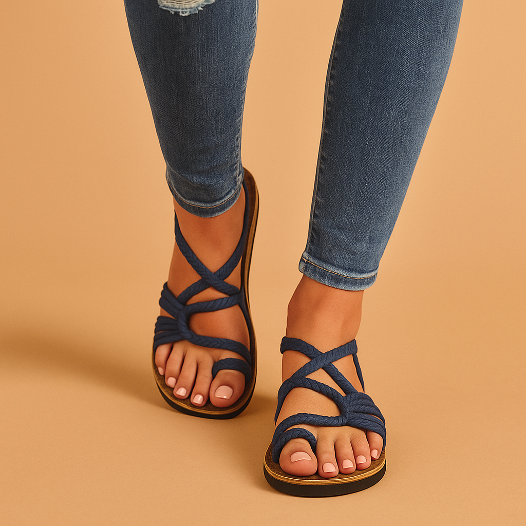 Damen Sandalen mit verstellbare Riemli | Bequemi Passform für Alltag
