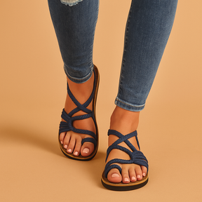 Damen Sandalen mit verstellbare Riemli | Bequemi Passform für Alltag